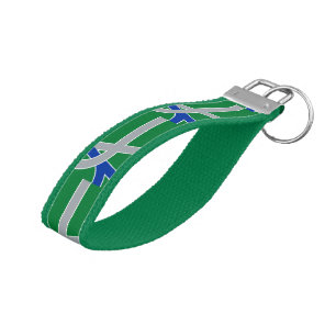 Flag of Albany, Oregon Wrist Keychain