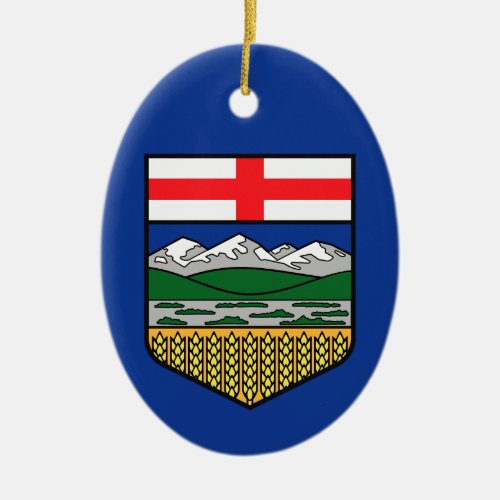 Flag of Alberta _ CANADA Ceramic Ornament