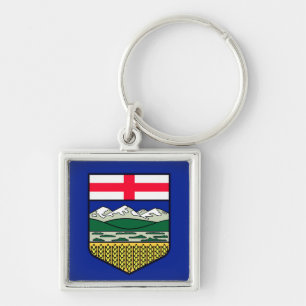 Flag of Alberta - CANADA Keychain
