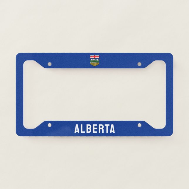 Flag of Alberta - CANADA License Plate Frame (Front)