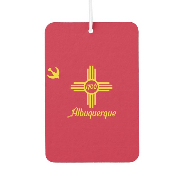 Flag of Albuquerque, New Mexico Air Freshener (Front)