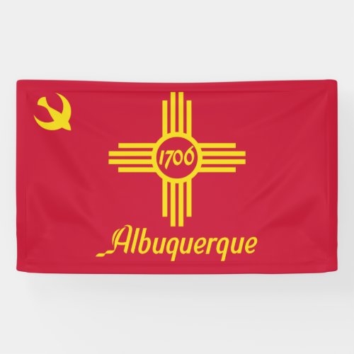 Flag of Albuquerque New Mexico Banner