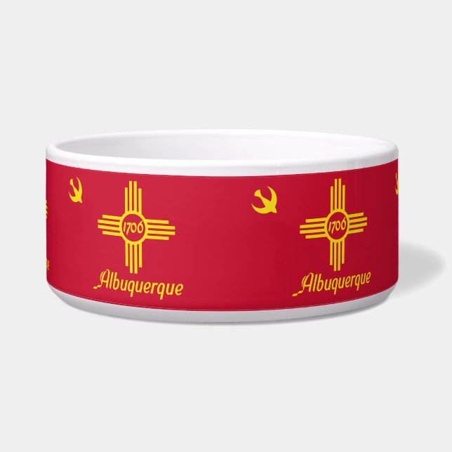 Flag of Albuquerque, New Mexico Bowl (Front)