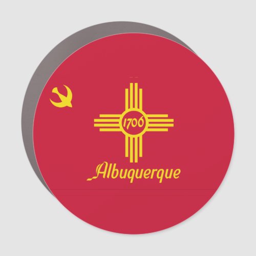 Flag of Albuquerque New Mexico  Car Magnet