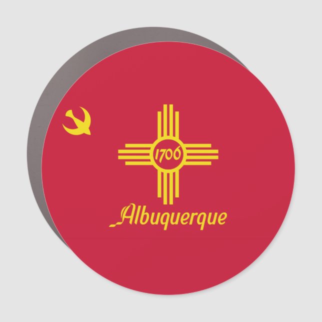 Flag of Albuquerque, New Mexico  Car Magnet (Front)
