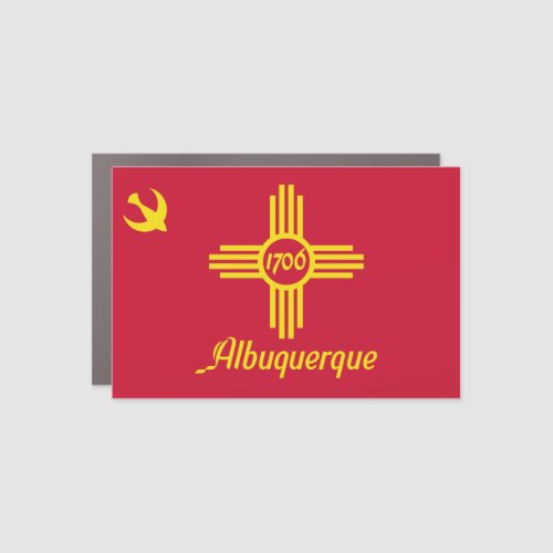 Flag of Albuquerque New Mexico  Car Magnet