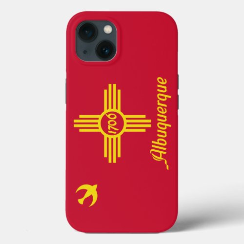 Flag of Albuquerque New Mexico iPhone 13 Case