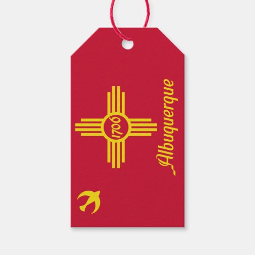 Flag of Albuquerque New Mexico Gift Tags