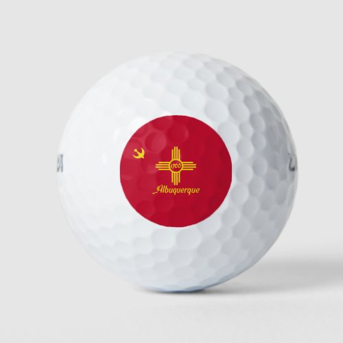 Flag of Albuquerque New Mexico Golf Balls