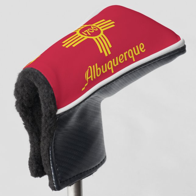 Flag of Albuquerque, New Mexico Golf Head Cover (3/4 Front)