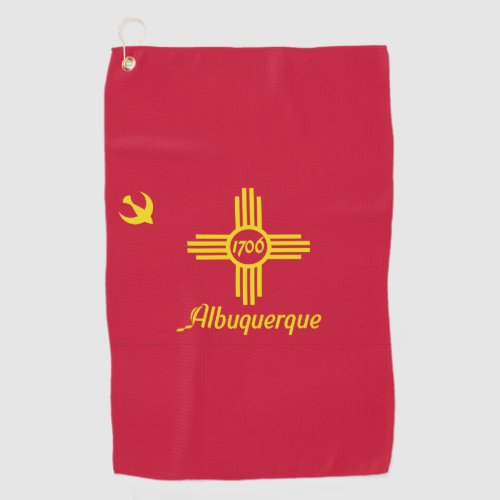 Flag of Albuquerque New Mexico  Golf Towel