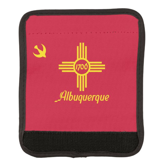 Flag of Albuquerque, New Mexico Luggage Handle Wra Luggage Handle Wrap (Front)