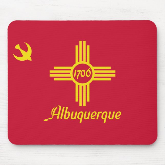 Flag of Albuquerque, New Mexico Mouse Pad (Front)
