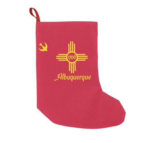 Flag of Albuquerque New Mexico Small Christmas St Small Christmas Stocking