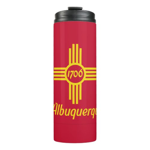 Flag of Albuquerque New Mexico Thermal Tumbler