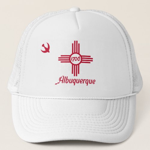 Flag of Albuquerque New Mexico Trucker Hat