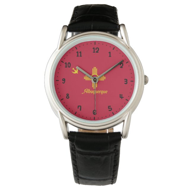 Flag of Albuquerque, New Mexico Watch (Front)