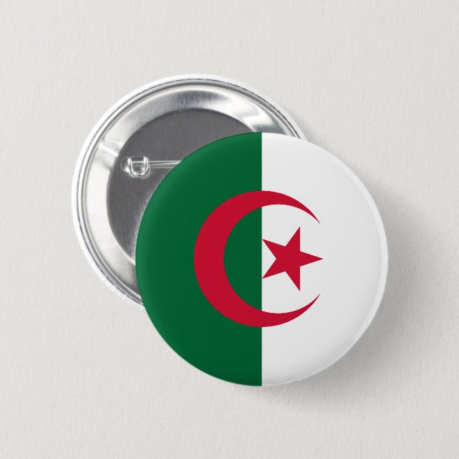 Flag of Algeria  Button (Front & Back)