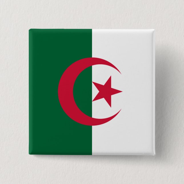 Flag of Algeria Button (Front)