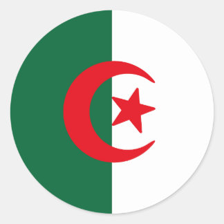 Flag of Algeria Classic Round Sticker