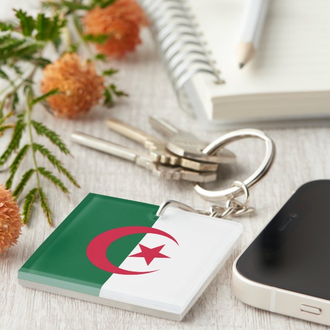 Flag of Algeria Keychain (Front Right)