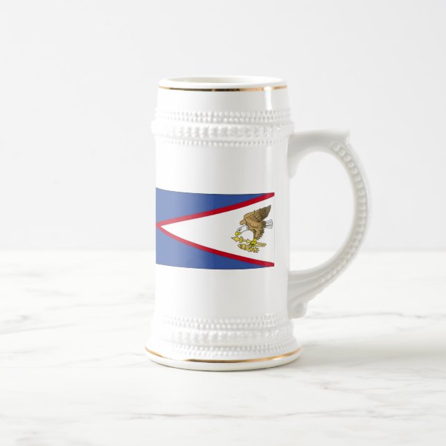 Flag of American Samoa Beer Stein (Right)
