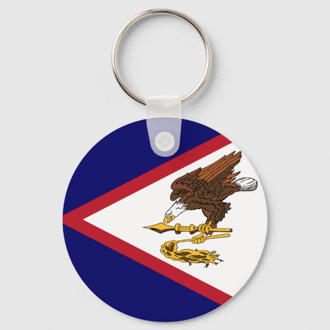 Flag of American Samoa Keychain (Front)
