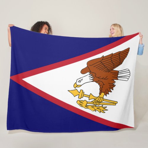Flag of American Samoa large Fleece Blanket