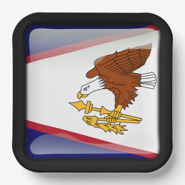 Flag of American Samoa Paper Plates (Front)