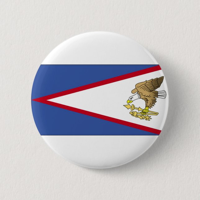 Flag of American Samoa Pinback Button (Front)