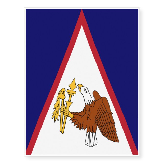 Flag of American Samoa Temporary Tattoos (Front)