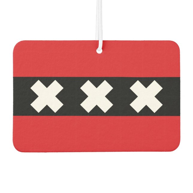 Flag of Amsterdam Air Freshener (Front)