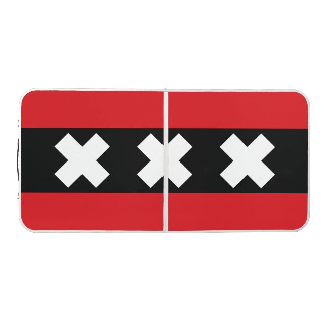 Flag of Amsterdam Beer Pong Table (Top)