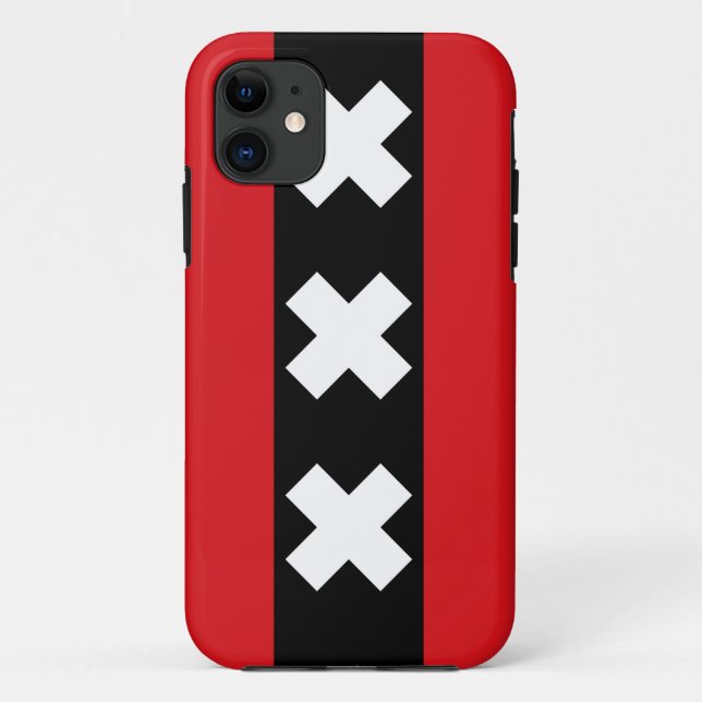 Flag of Amsterdam Case-Mate iPhone Case (Back)