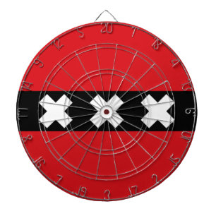 Flag of Amsterdam Dart Board