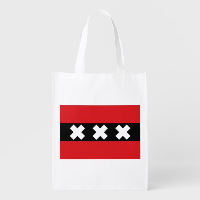 Flag of Amsterdam Grocery Bag (Front)