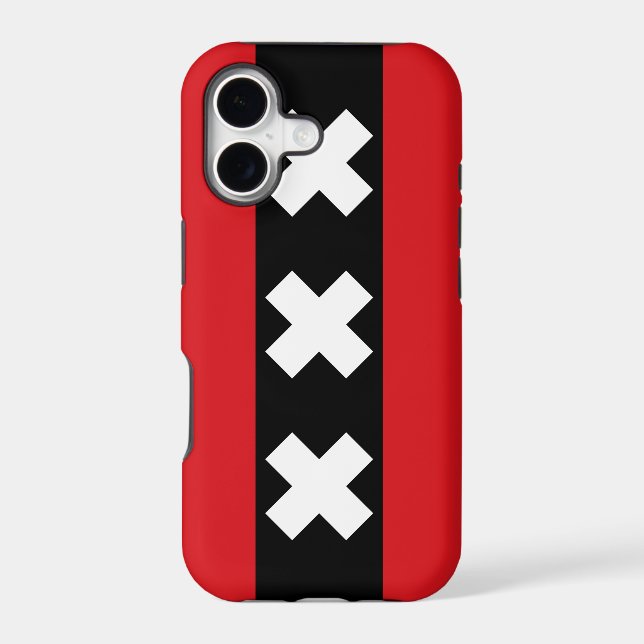 Flag of Amsterdam Iphone Case (Back)