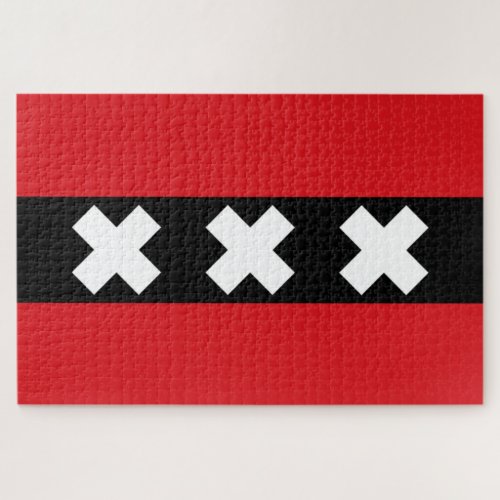 Flag of Amsterdam Jigsaw Puzzle