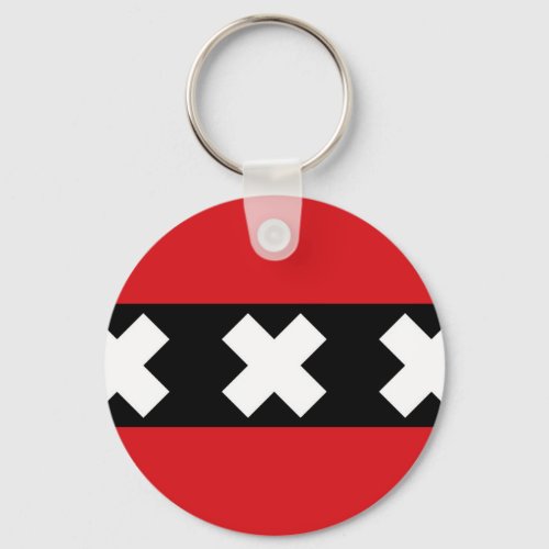 Flag of Amsterdam Keychain