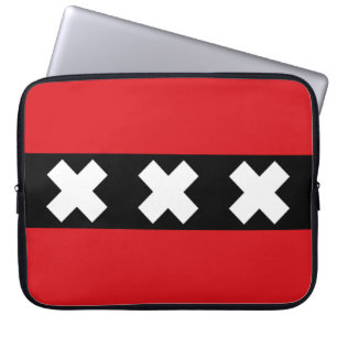 Flag of Amsterdam Laptop Sleeve