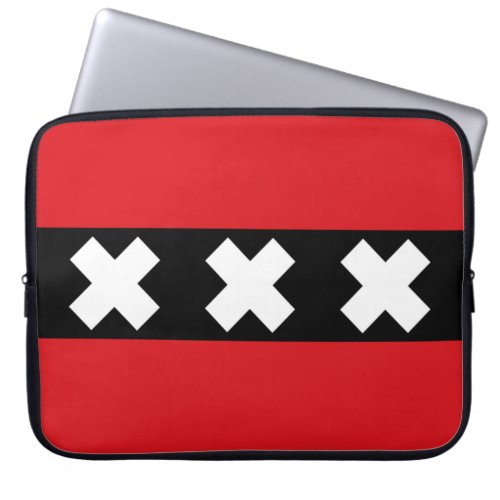 Flag of Amsterdam Laptop Sleeve