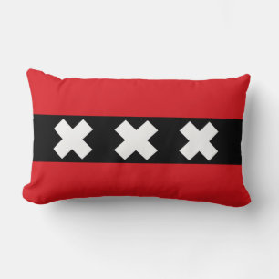 Flag of Amsterdam Lumbar Pillow