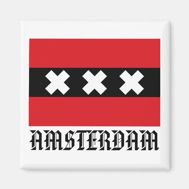 Flag of Amsterdam Magnet (Front)
