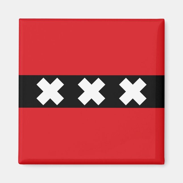 Flag of Amsterdam Magnet (Front)