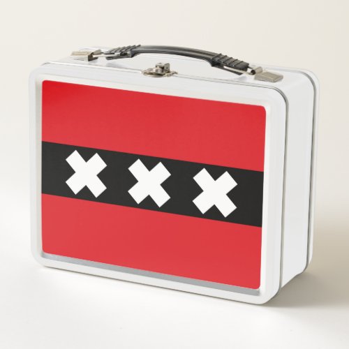 Flag of Amsterdam Metal Lunch Box