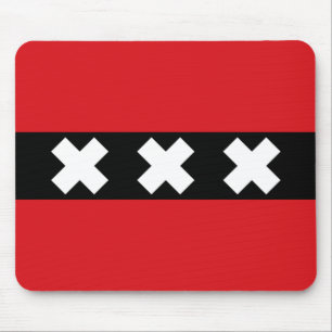Flag of Amsterdam Mouse Pad