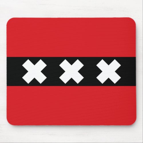 Flag of Amsterdam Mouse Pad