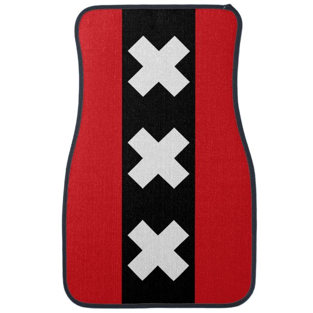 Flag of Amsterdam, Netherlands Car Floor Mat (Front)