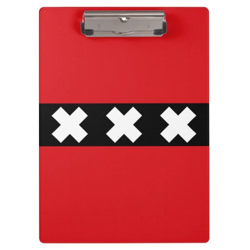 Flag of Amsterdam Netherlands Clipboard