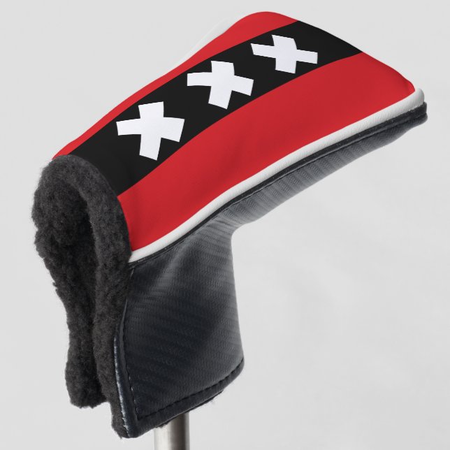 Flag of Amsterdam, Netherlands Golf Head Cover (3/4 Front)
